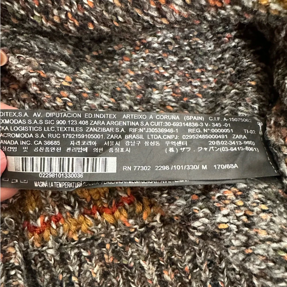 Zara Fairisle Multicolor Patterned Women's Sweater - Picture 6 of 7